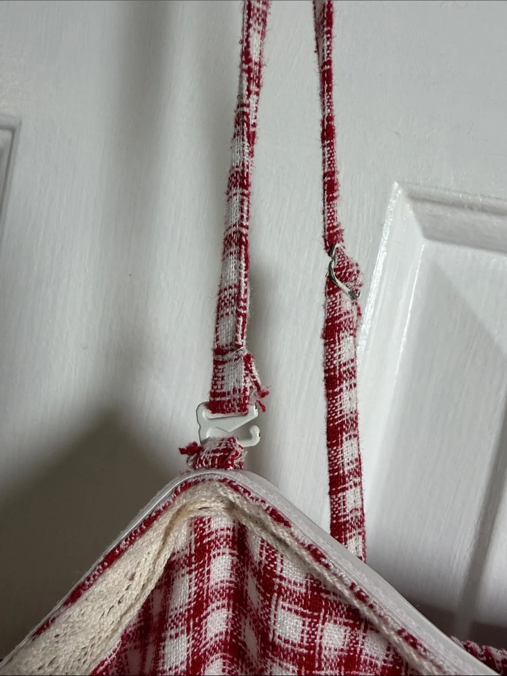NWT Aeropostale Red Plaid Gingham Square Neck Lace Cami Tank Linen
Mini Dress - Picture 9 of 12